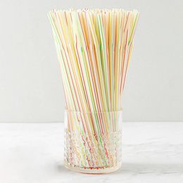 Drinking Straws 100PCS/Set Colorful Disposable Straw Plastic Curved Reusable Wedding Party Birthday Bar Drink Accessories Tools