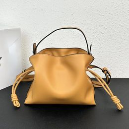 Real Leather Top Handle Bags Designer Cloud Shoulder Drawstring Bags Luxury Brand Lucky Bag Totes Crossbody Bag Fashion Rope Clutch Cowhide Purses And Handbags0515