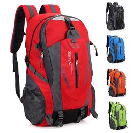 Highquality Nylon Waterproof Travel Backpack Men and Women Mountaineering Bag Hiking Outdoor Sports Schoolbag 240229