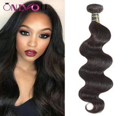 Factory Deal 9a Peruvian Virgin Hair Extensions Body Wave Human Hair Weaves Bundles 1pc 826 Inch Brazilian Raw Indian Top Remy Ha5639141