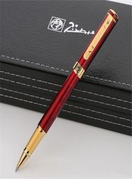 Top Luxury Picasso 902 Pen Wine Red Golden Plating Engrave Roller ball pen Business office supplies Writing Smooth options pens wi4263387