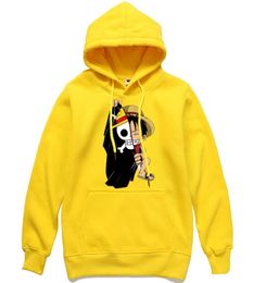 One Piece Luffy Hoodies Men Casual Homme Fleece Pullover Japanese Anime Printed Male Streetwear Clothing Autumn Winter Tops Men9828454