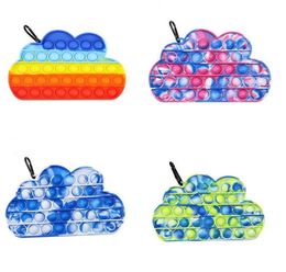 Cloud Toy Bubble Party Favor Sensory Silicone Push Stress Anxiety Restless Reliever Squeeze Toys 4 Colorsa25a208666258