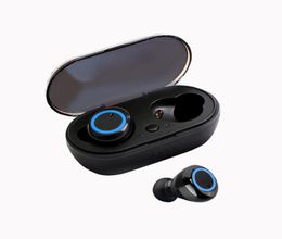 Y50 Cell Phone Earphones Bluetooth 50 TWS Inear Sport Wireless Headset For Cellphone Drop7328260