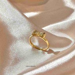 Original 1to1 Cartres Gold Ring Collection Exquisite and niche Design Light Luxury Cold High Grade Sensible Plain Irregular Minimalist DSU6