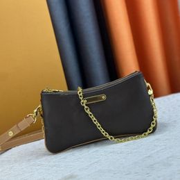 Classic Flap Black Chain Sunset Bag Woman Makeup Envelope Designer Shoulder Bag Luxurys Handbag Even Tote Crossbody bag Leather Purse Wallet Clutch Travel Bag