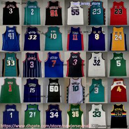 Classic Retro Basketball 34 Charles Barkley Jersey 13 Steve Nash Jason Williams Allen Iverson Julius Erving Chris Webber Peja Stojakovic Gilbert Arenas Jerseys