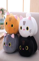 25100cm Little Kitten Plush Toy Ultra Soft Stuffed Cat Plushie Grey Orange White Grey Comforting Kids Gift LJ2011261597166