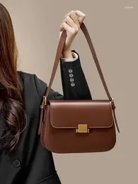 Evening Bags Women's Female Small Wedding Flap Underarm Shoulder Lady Retro Genuine Leather Square Box Messenger Tote Handbag