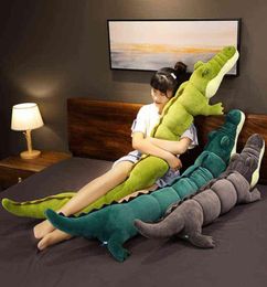 80180cm Simulation Crocodile Plush Toys Stuffed Soft Animals Plush Long Crocodile Pillow Doll Home Decoration Gift for Children A9674434