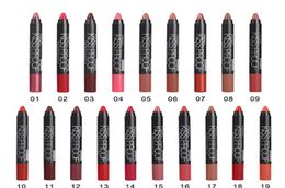 Selling Longlasting Soft Lipstick 19 Colours Powdery Matte Lip stick Pencil Makeup Matte Lipstick Pencil sharpener244Q6710966