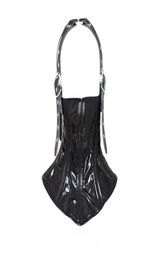 female BDSM sex collar with head harness strap neck restraints bondage gear adult toys for women black GN3024041765086229