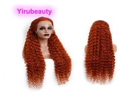 Peruvian Human Hair 13X4 Lace Front Wig 350 Color Deep Wave Curly 150 180 210 Density Yirubeauty 1232inch Whole9323225