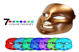 7 Colour Light Pon PDT LED Electric Face Massage Facial Mask Skin Care Rejuvenation Therapy Antiaging Promote Skin Cells RRA2105839210
