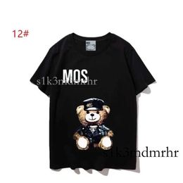 Moschino Womens Mens Designers T Shirts Sunmmer Tshirts Fashion Letter Printing Short Sleeve Lady Tees Luxurys Casual Clothes Tops T-Shirts Clothing Moschino 666