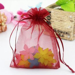 Jewelry Pouches 50 PCS Drawstring Pouch Organza Bag Packing Sachet Gift Bags For Wedding Party