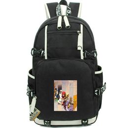 Record of Lodoss War backpack Parn daypack Etoh Anime school bag Cartoon Print rucksack Casual schoolbag Computer day pack