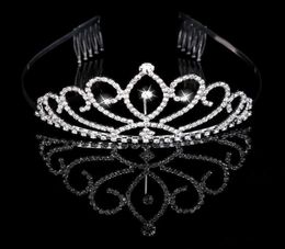 sparkly Bridal Tiaras Crowns With Rhinestones Bridal Jewellery Girls Evening Prom Party Performance Pageant Crystal Wedding Tiaras A4845466