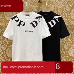 Advanced Edition Men's T-Shirt France Italian Fashion Clothing Two PR Letters Graphic Print On Fashion Cotton Round Neck 598