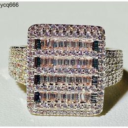 Chunky Bridal Wedding Gold Ring Moissanite Diamond Rings Gold 18k for Men