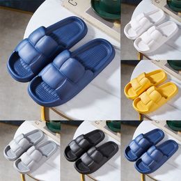 Slippers for men women Solid color hots low black whites Indigo Multi walkings mens womens shoes trainers GAI