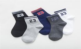 NEW MenWomen Brand Letter No23 Red Socks Cotton Foot Basket In Tube Socks Male Elite Sox White Sock 1888213