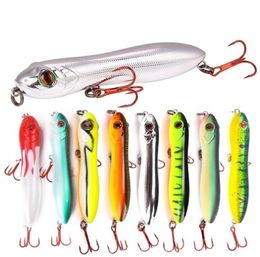 8pcs Pencil Bait 100mm 155g Top Water Fishing Lure Hard Baits Isca Artificial Snake Pesca Leurre Peche Fishing Tackle 2011031111016