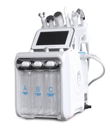 6 In 1 Hydrogen Oxygen Hydrating Water Dermabrasion Machine Facial Skin Scrubber Blackhead Removal Skin Lifting Whiten Device3892314