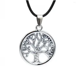 Choker Tree Of Life Coin Pendant For Women Hippy Tibetan Leather Collar Necklaces Valentine Mother's Day Anniversary Xmas