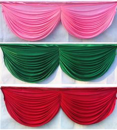 6m length 20ft Wedding table swags for event party backdrop decoration detachable wedding swags table skirt el banquet decor2561692