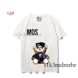 Moschino Womens Mens Designers T Shirts Sunmmer Tshirts Fashion Letter Printing Short Sleeve Lady Tees Luxurys Casual Clothes Tops T-Shirts Clothing Moschino 684