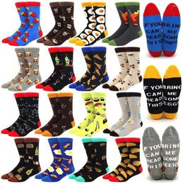 Men039s Socks Fashion Man Cotton Winter Warm Breathable Couple For Unisex Letters On The Sole Of Foot Funny Happy Wedding2618181