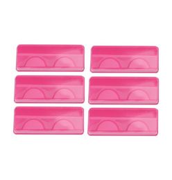 2550Pcs Pink Eyelashes Case Portable Reusable Empty Fake Lashes Storage Box Plastic Transparent Packaging Box7101204