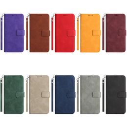 Cases For Iphone 15 Plus 14 13 Pro Max 12 11 X XS XR 8 7 6 Plain PU Leather Wallet Flip Old Dirty Holder Cover Credit ID Card Slot Retro Vintage Frame Magnetic Pouch Strap