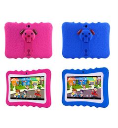 Kids Tablet PC 7quot Quad Core Android 44 Christmas Gift A33 Google Player Wifi Big Speaker Protective Cover 8Ga035797148