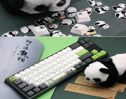 Keyboards Varmilo Panda Dual Mode Mechanical Keyboard VD87M 87key Desktop Notebook Office Game White Backlight Bluetooth 506981995