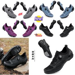 designer Cycling Shoes Men Sports Dirt Road Bicke Shoes Flat Speed Cycling Sneakers Flats Mountain Bicycle Footwear SPD Cleats Shoes 36-47 GAI