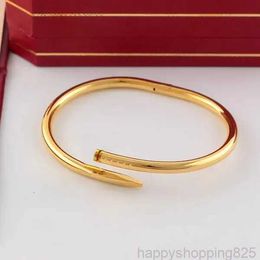 Love Gold Bracelet nail bracelet Designer Bangles for Women Mens Stainless Steel Alloy Armband18K Plated Gold Silver Rose Jewelry Diamond Bracelets 1OVRQ