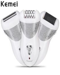 Kemei KM505 3 in 1 Electric Rechargeable Cordless Epilator Shaver Face Body Hair Removal Lady Bikini Shaving Machine6561139