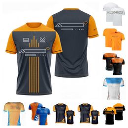 Men's Polos F1 Formula One Racing Suit T-shirt Clothes Team Work Clothes Short-sleeved T-shirt Mens Summer Breathable Customizable E5mg