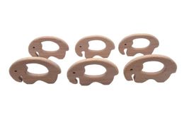 Wooden Elephant Teether Rings Natural Wood Teething Toys Wooden Teether pendant for ToddlerBaby Soothing Pain Relief Toys teethin1205513