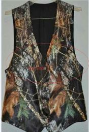 fashion dark camo boys formal wear camouflage real tree satin vest for wedding kids boy formal wear1907014
