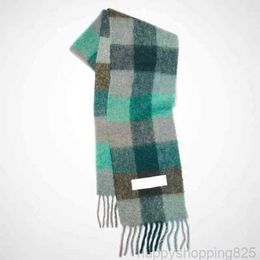 designer scarf 2023 fashion Europe latest autumn and winter multi color thickened Plaid womens scarf with extended Plaid shawl couple warm scarf 1143FE