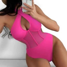 Swimwear Summer Sexy Net OnePiece Swimsuits Closed Female Swimwear Push Up Body Women's Swim Wear Girls Bathing Suits Beach Pool Bather