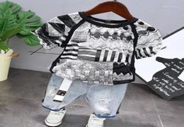 children little boys clothing sets 2020 summer fashion toddler kid Tshirt denim jeans shorts clothes outfit for 2 3 4 5 6 Years12150253