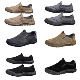 Men's shoes, spring new style, one foot lazy shoes, comfortable and breathable labor protection shoes, men's trend, soft soles, sports and leisure shoes Casual Shoes a111