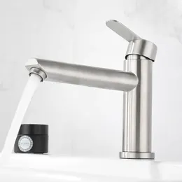 Kitchen Faucets Stainless Steel Faucet With Extended Water Outlet Raised And Cold Mixing Basin Washbasin