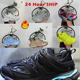 Top Quality Triple S track 3.0 Casual Shoes LED Runner men women shoes walking shoes designer luxury sneakers mens shoes Tess.S. Gomma Tracks Trainers sport shoes