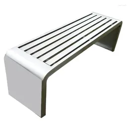 Camp Furniture Bench Stainless Steel Outdoor Rest Sitting Stool Dressing Room Park Row Chair