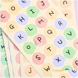 Adhesive Stickers Wholesale Colorf Letter Stickers Self Adhesive Alphabet Letters Labels Diy Crafts Art Making Notebook Decor Laptop D Dhey2